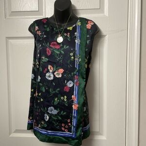 Ann Taylor Dark Floral Blouse